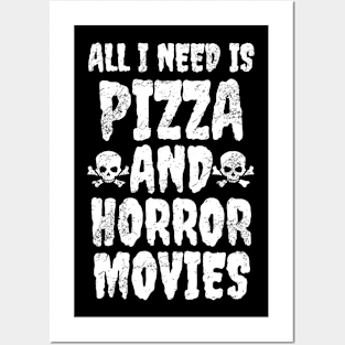 Pizza And Horror Movies Posters and Art